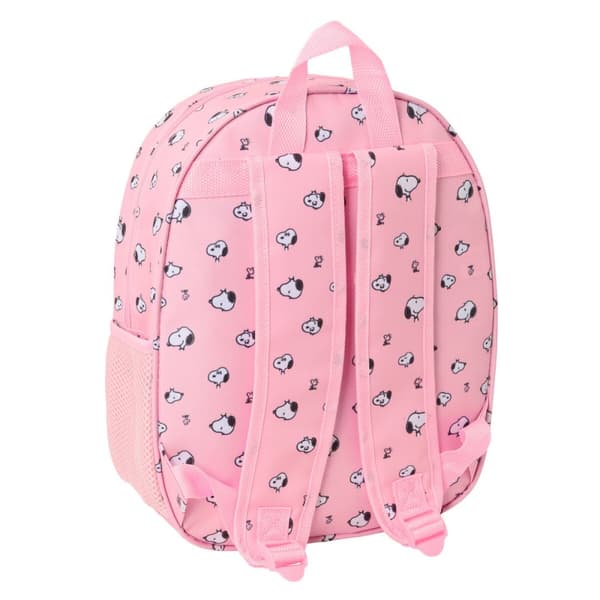 School Bag Snoopy Pink 27 x 33 x 10 cm
