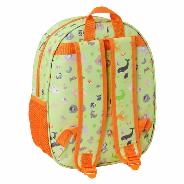 School Bag Safta Lime 27 x 33 x 10 cm