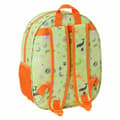 Miniatyrbillede 3 af 3: School Bag Safta Lime 27 x 33 x 10 cm