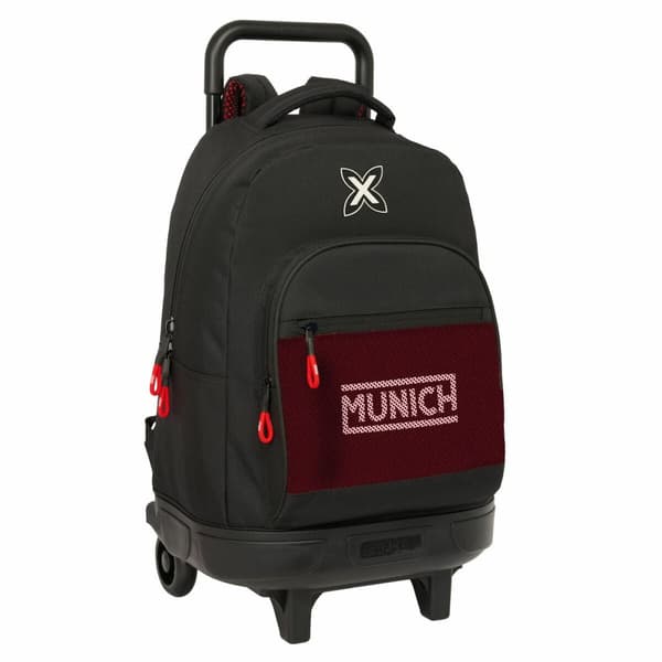 School Bag Munich Vulcan Black 33 x 45 x 22 cm