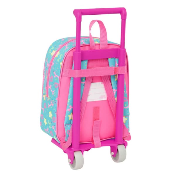 School Bag Gabby's Dollhouse Confetti Pink Turquoise 22 x 27 x 10 cm