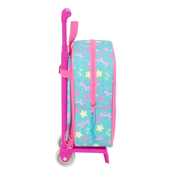 School Bag Gabby's Dollhouse Confetti Pink Turquoise 22 x 27 x 10 cm