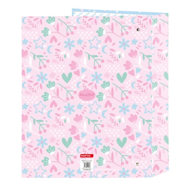 Ring binder BlackFit8 Smile Blue Pink A4 27 x 33 x 6 cm