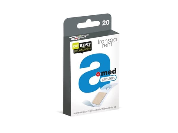 PLASTERS AMED TRANSPARENT 20UNITS