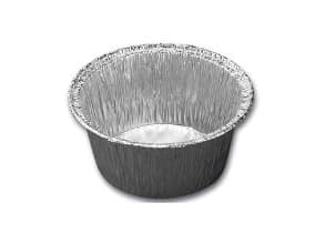 Alubakke Catersource Rund 106ml Ø80xH37mm 45my Alu Sølv,100 stk/ps - (100 stk.)
