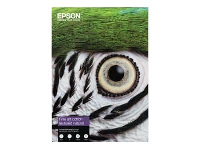 Epson Fine Art II - Bomull - strukturert matt - 515 mikroner - naturlig hvitt - A4 (210 x 297 mm) - 300 g/m² - 25 ark klutepapir