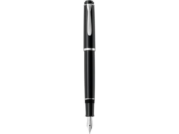 Pelikan Classic 205, Antracit, Svart, Påfyllning med bläckpatronssystem, Rostfritt stål, Medium, Ambidextrous, Tyskland