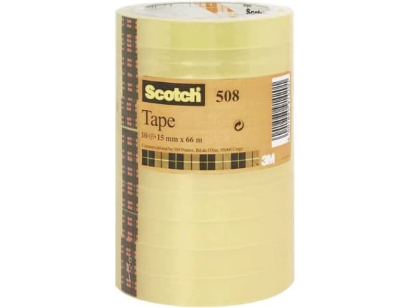 Scotch FT-5100-9664-5 5081566 Tape Transparent (L x B) 66 m x 15 mm 10 stk