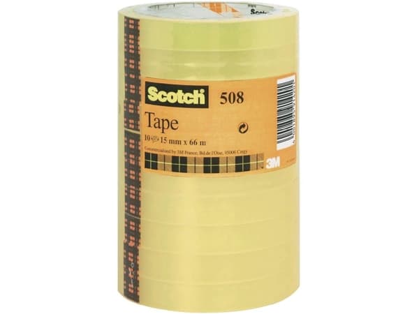 Scotch FT-5100-9664-5 5081566 Tape Transparent (L x B) 66 m x 15 mm 10 stk