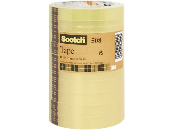 Scotch FT-5100-9664-5 5081566 Tape Transparent (L x B) 66 m x 15 mm 10 stk