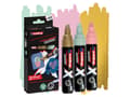 Miniatyrbilde 1 av 5: Edding 6900 X Multimarker, Gull, Lysegrønn, Lyserosa, Meisel tupp, Resirkulert plast, Wood/laminate, 2 mm, 1 cm