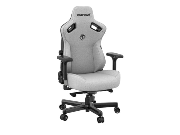 Anda Seat Kaiser 3 L, pehmustettu istuin, Pehmustettu selkänoja, Harmaa, Harmaa, Kangas, Kangas