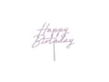 Miniatyrbilde 5 av 5: Lys lilla kagepynt Happy Birthday