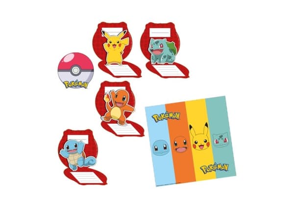 Pokemon invitationer, 8 stk.