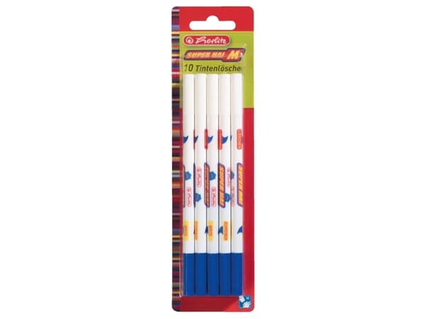 Herlitz 8871204, Blå, Vit, Blister, 10 st