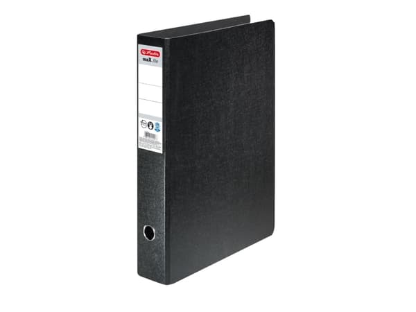 herlitz kovalevykansio maX.file, A3 muotokuva, musta selkämyksen leveys: 75 mm, ilman reunasuojaa, liimattu (10842383)