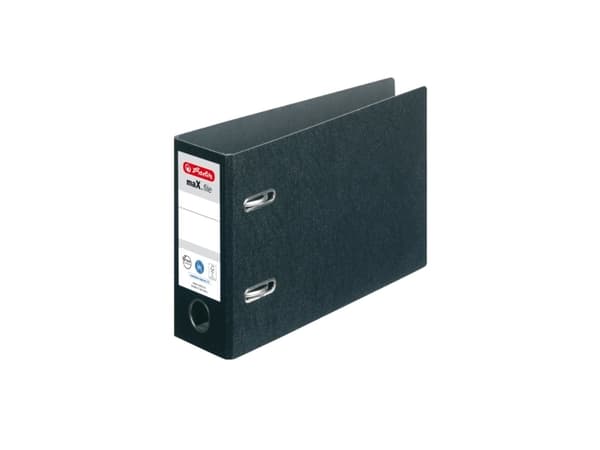 Herlitz maX.file, A5, Oppbevaring, Fibre board, Sort, Jekk, 1 stykker