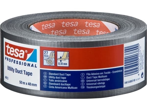 tesa Duct Tape PRO 74613-00002-00 Korjausteippi Musta (pituus x leveys) 50 m x 50 mm 1 kpl