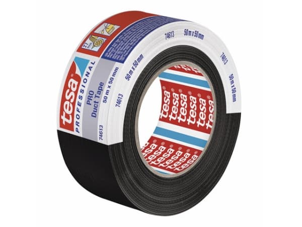 tesa Duct Tape PRO 74613-00002-00 Korjausteippi Musta (pituus x leveys) 50 m x 50 mm 1 kpl