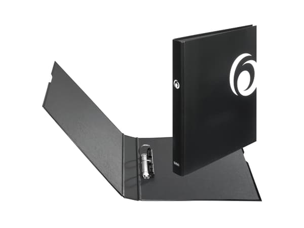 Herlitz maX.file Fresh Colour, A4, D-ring, Kartong, Svart, 2,5 cm