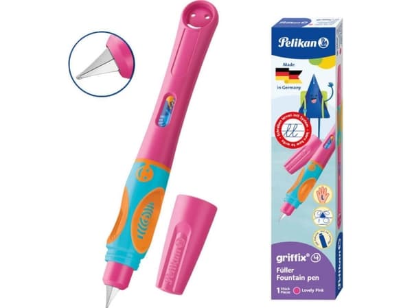 Pelikan 820257, Rosa, Påfyllning med bläckpatronssystem, Vänsterhänt, 1 styck