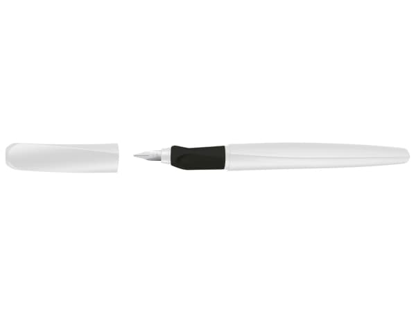 Pelikan 824590, Vit, Påfyllning med bläckpatronssystem, Blå, Rostfritt stål, Ambidextrous, Tyskland