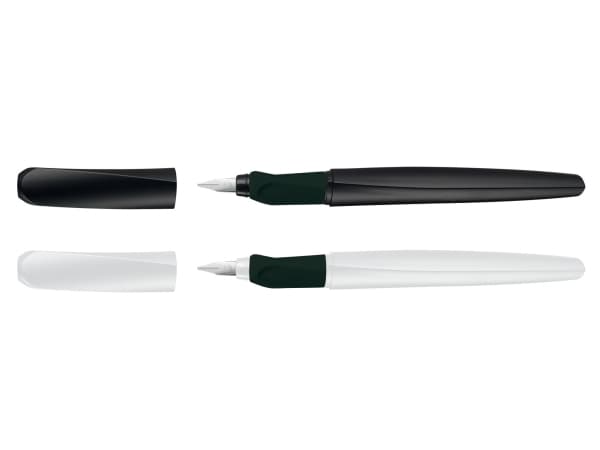 Pelikan 824590, Vit, Påfyllning med bläckpatronssystem, Blå, Rostfritt stål, Ambidextrous, Tyskland