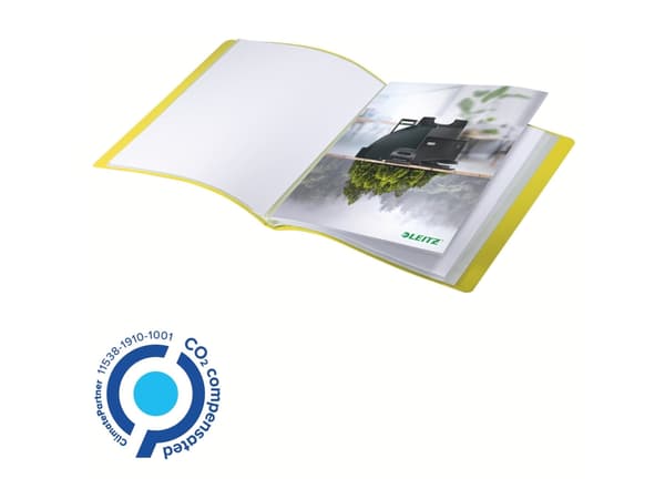 Leitz Recycle - Displaybok - 20 rom - 40 visninger - bokryggbredde: 16 mm - for A4 (210 x 297 mm) - kapasitet: 40 ark - gul