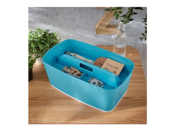 Leitz MyBox Cosy - Oppbevaringsskuff - 3 rom - small - rolig blått