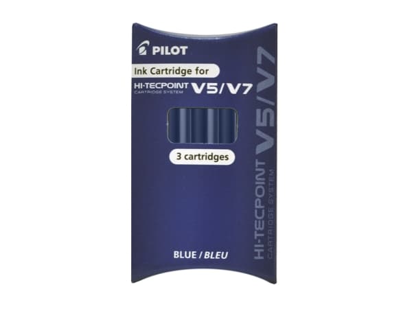 Pilot 2218003, Blå, Blå, Rollerpenner, Hi-Tecpoint V5, Hi-Tecpoint V7, 3 stykker, 8 g