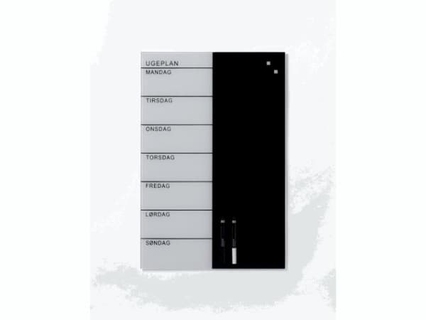 Glasskiva Naga magnetisk 400x600mm veckoplanerare - (3 st.)