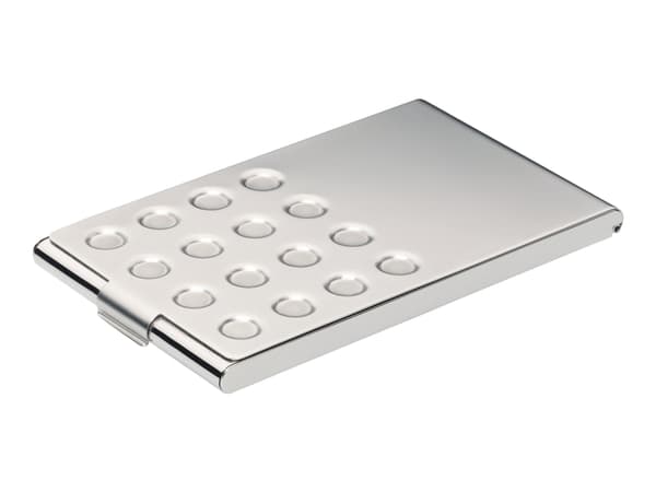 DURABLE Business Card Holder - Visittkortboks - forkrommet metall - sølv
