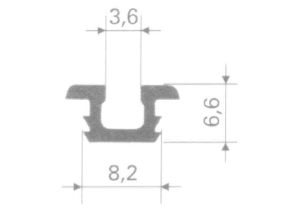 RUNNER DOOR SLID 2.5M WA05.0067.05.061BL
