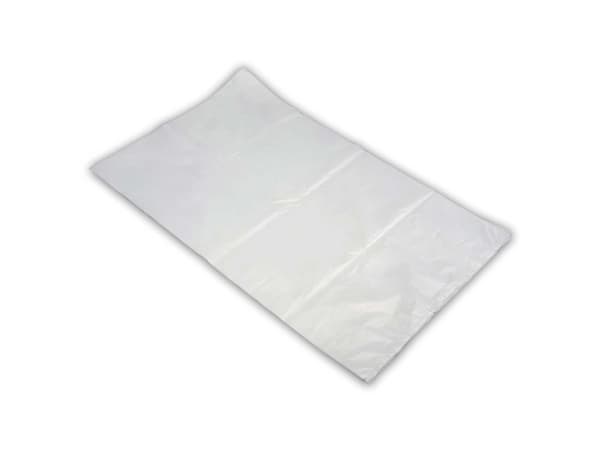 Flad pose, 60 µm, 600 x 1000 mm, Sæk LD-PE, transparent, flad taske Æske med 100 stk., pallet of 540 - (100 stk.)