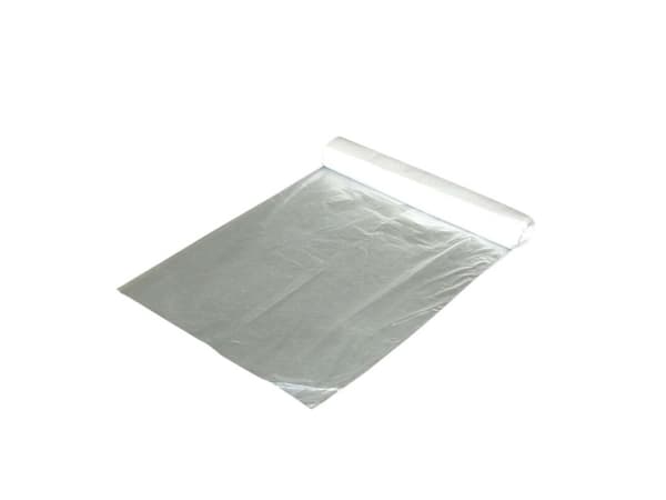 Affaldssække, 15 µm, 600 x 600 mm Kort side åben, LD-PE, transparent Rulle, pack of 12 pieces - (32 stk.)