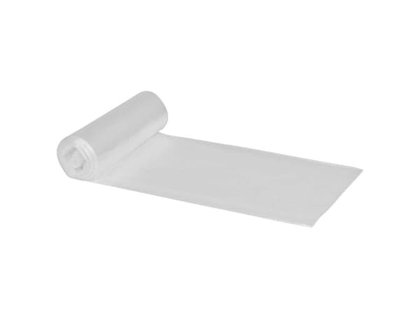 Affaldssække, 15 µm, 500 x 700 mm Kort side åben, LD-PE, transparent Rulle, pack of 12 pieces - (24 stk.)