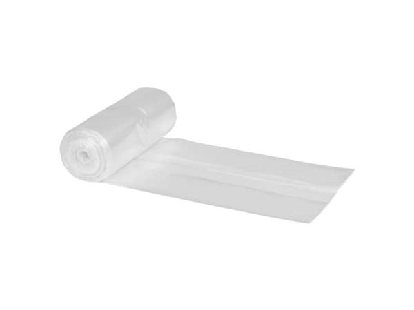 Affaldssække, 15 µm, 600 x 850 mm Kort side åben, LD-PE, transparent Rulle, pack of 12 pieces - (20 stk.)