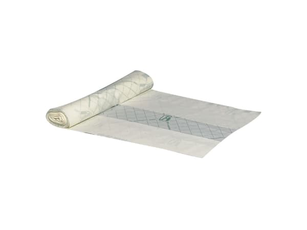 Affaldssække, 18 µm, 820 x 1050 mm, Sæk biobaseret, green stk perforeret på rulle kapacitet 125.000l - (12 stk.)
