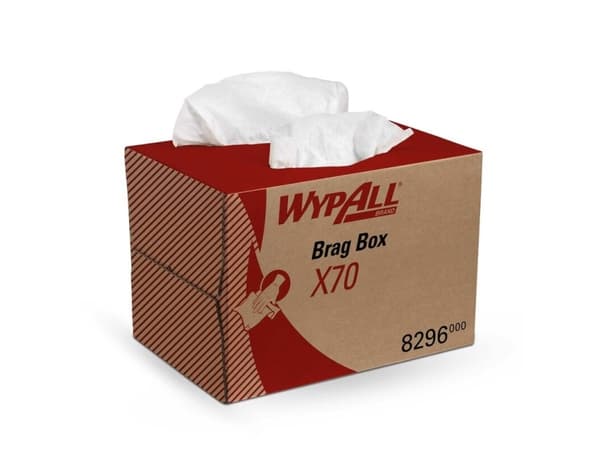 Wiping for industrial use, she Kimberly-Clark, Wypall, 1 lag, hvid 380mmx420mm, Æske med 200 ark