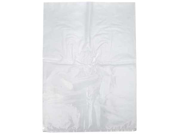 Madpose, 70 µm, 500 x 700 mm Kort side åben, LD-PE, transparent flad taske, pack of 12 pieces Fødeva