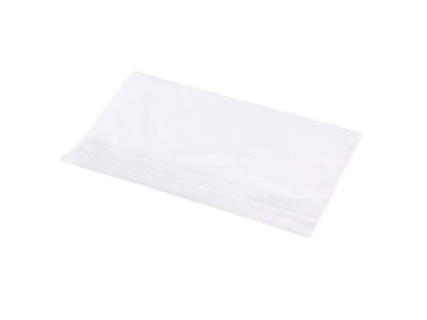 Plastic bag, 35 µm, 235 x 140 mm Kort side åben, CPP, transparent flad taske, Flad bund, Tape-luknin - (1000 stk.)