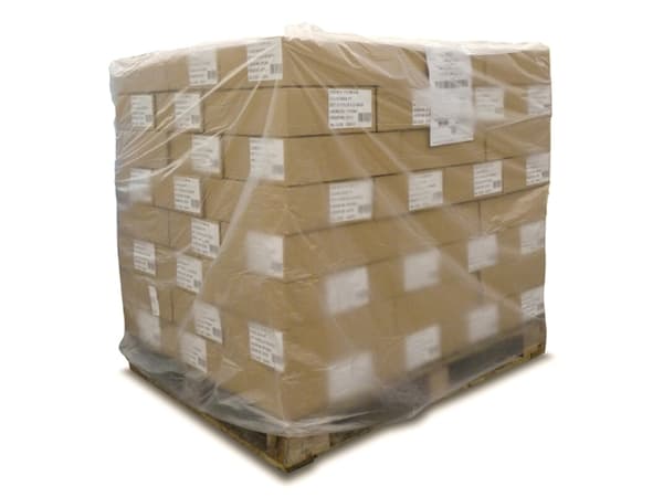 Plastikhætte i 100% genanvendt plast til 1/1-palle 1200/900x1800x0,045mm transparent - (50 stk.)