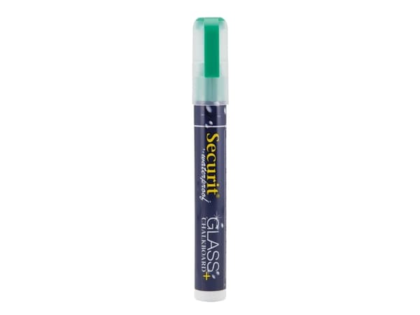 Securit® vandfast kridtmarker skrå spids i grøn - (12 stk.)