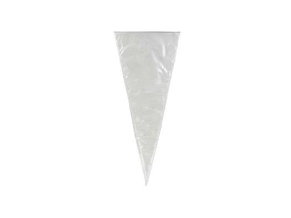 Spidspose, 45 µm, 180 x 370 mm Kort side åben, CPP, transparent flad taske, Flad bund, pakke a 1000