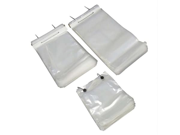 Plastikpose microperforeret 205x215/45+50x0,03mm 1000stk