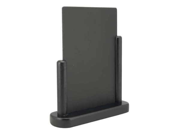 Securit® ELEGANT A5 bordskilt i bøgetræ, sort