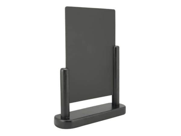 Securit® ELEGANT A5 bordskilt i bøgetræ, sort