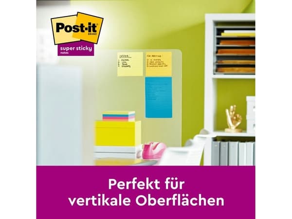 3M 7100234251, Rektangel, Grön, Rosa, Turkos, papper, 101 mm, 152 mm, 90 ark