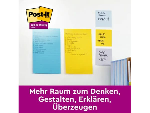 3M 7100234251, Rektangel, Grön, Rosa, Turkos, papper, 101 mm, 152 mm, 90 ark