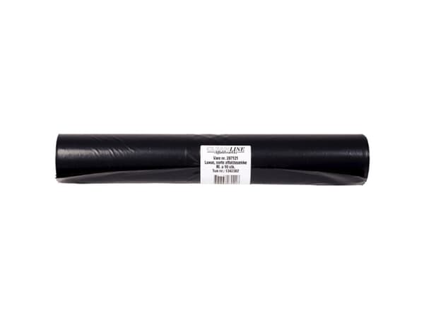 Affaldssække, 53 µm, 700 x 1100 mm, Sæk LD-PE, black, stk perforeret på rulle kapacitet 100.000l, ro - (10 stk.)